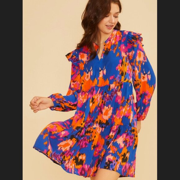 Abstract Royal Frilled Mini - Picture 2 of 3